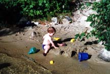 baby on beach